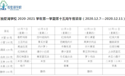 独墅湖学校2020-2021学年第一学期第十五周午餐菜单（2020.12.7—2020.12.11）