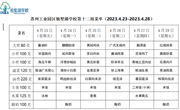 苏州工业园区独墅湖学校第十二周菜单（2023.4.23-2023.4.28）